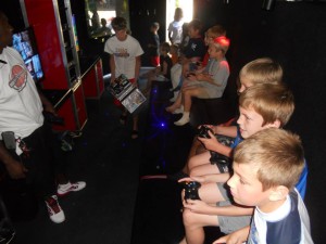 Red Interior at a party